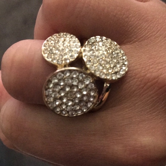 Express Tri Circle Bling Ring - Picture 7 of 8